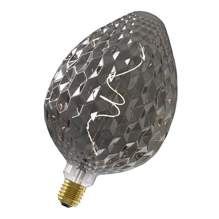 Calex Sevilla 150x245mm LED Lamp 220-240V 4W 60lm E27, Titanium 2100K dimmable, energy label B