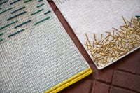 Gan Rugs vloerkleed Backstitch busy green