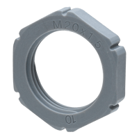 Wiska EMUG20 contramoer M20 donkergrijs