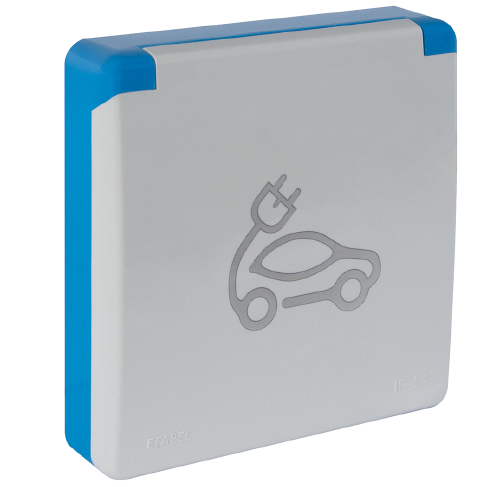 Efapel inb.wcd met ra voor opladen van elektrische voertuigen