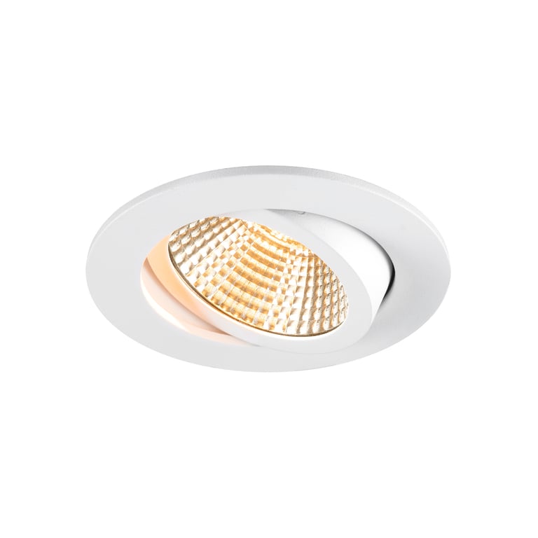 NEW TRIA® 95, plafondinbouwring, D: 11 H: 2.6 cm, IP20, wit