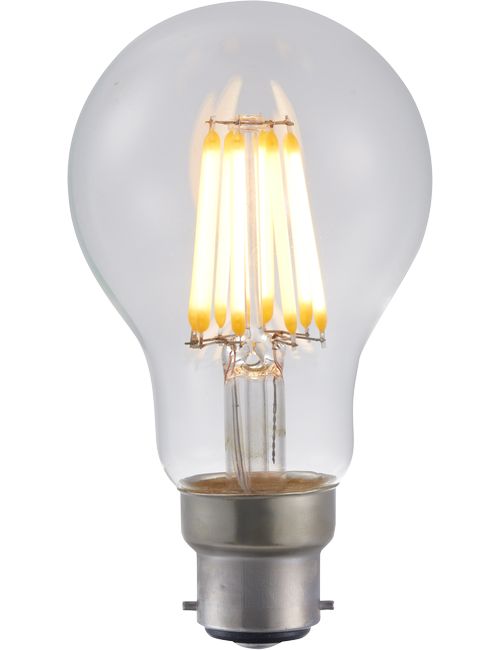 LED Ba22d Fila GLS A60x105 230V 540Lm 6.5W 927 AC Clear Dim
