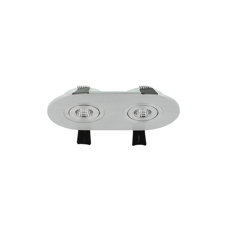 LUMIKO LED-IA-2VOV - Verona inbouwarmatuur, ovaal, 2voudig, 80x142, al