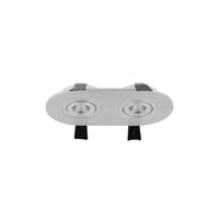 LUMIKO LED-IA-2VOV - Verona inbouwarmatuur, ovaal, 2voudig, 80x142, al