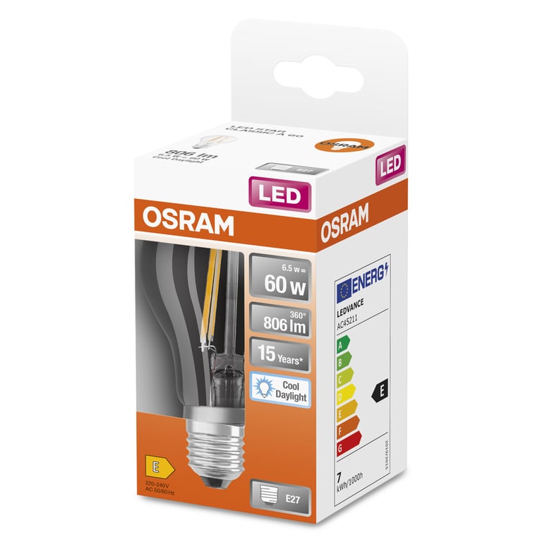 LED Retrofit CLASSIC A 60 7 W/6500K E27 (CS à 1 PCE)