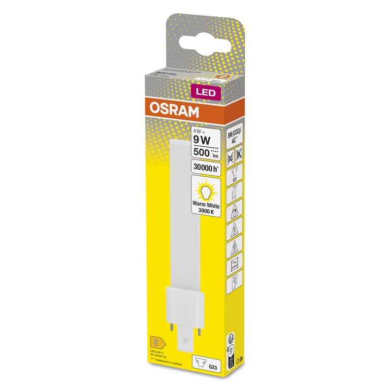 OSRAM DULUX® S LED EM & AC MAINS 4.5 W/3000K 200 mm (CS à 1 PCE)