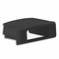 E76B Eindkap Zwart voor SL8/NL8, met kabelgoot, 1st