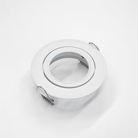 Downlight ring, rond verdiept, ø85(ø79)mm,echt wit, Kantelbaar, lage U