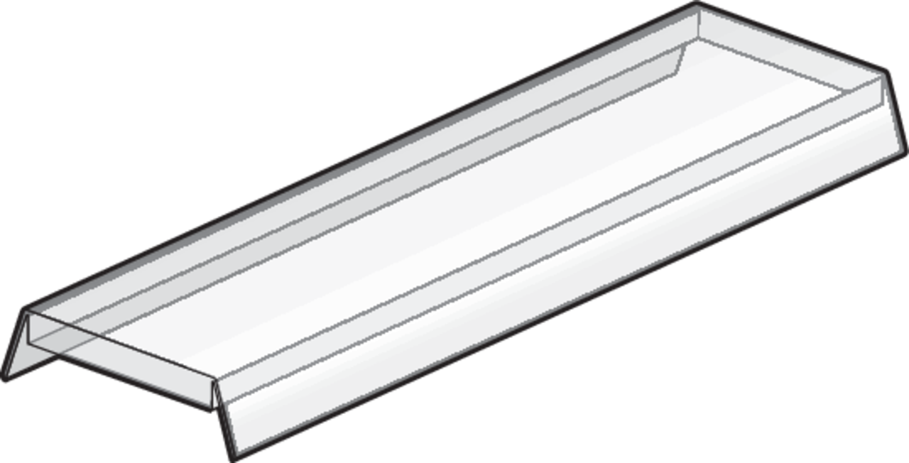 Niko - Vlakke transparante cover, 2 m