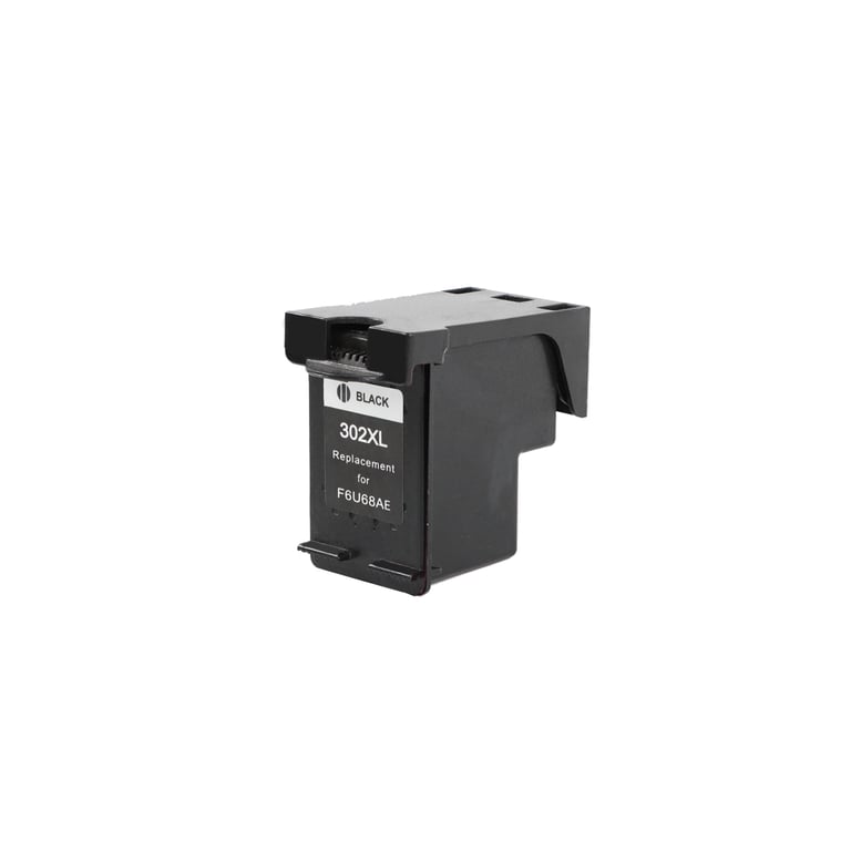 HP 302XL (F6U68AE) BK inktcartridge zwart hoge capaciteit huismerk - met inktlevels