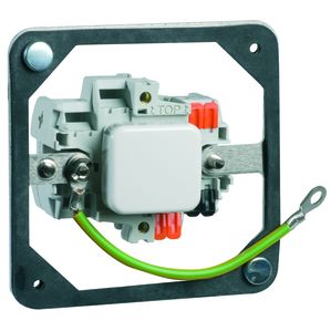 Drukschakelaar-inzet Alu Guss wisselschak., controlelamp en draagframe