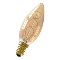 Calex LED Full Glass Flex Filament Candle-lamp  220-240V 4W 150lm E14 B35, Gold 2100K Dimmable, energy label A