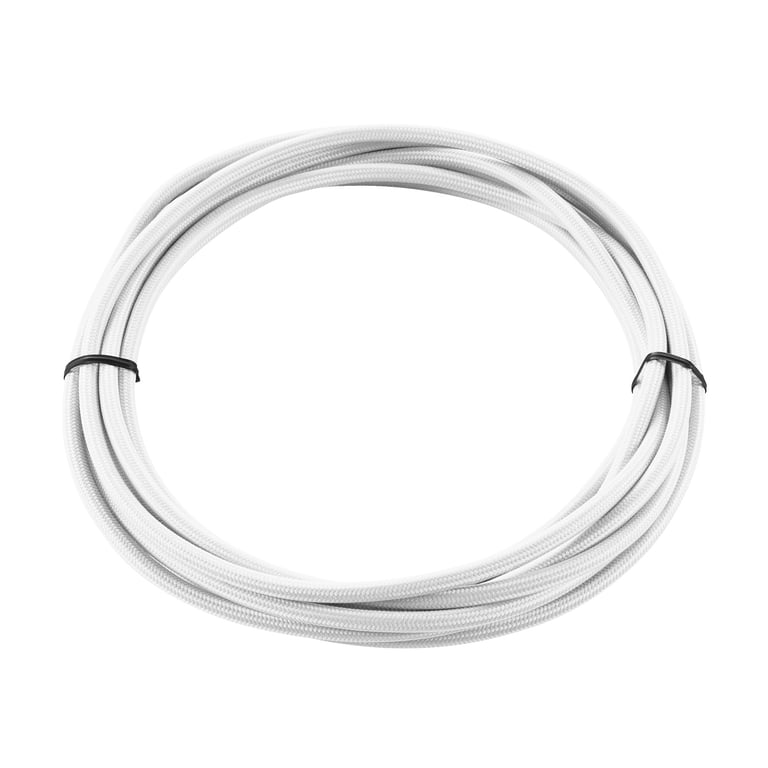 Textielkabel, 3-polig, 5m, wit