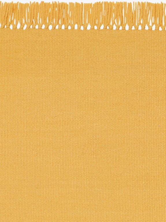 Kvadrat vloerkleed Kelim Coloured Fringes Oranje C2020