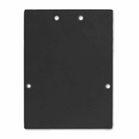 E74B Eindkap Zwart voor Profiel LL2, incl. Schroeven, 2pcs