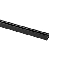 Top Line Aluminium profiel 5m, zwart RAL 9005 mat, Opbouw, 15mm