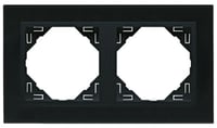 Efapel metallo/metaal afdekr. 2v nikkel/grijs