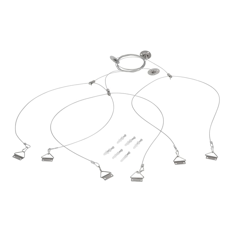 Pendelset 3 x staalkabel / 150 cm, t.b.v. Ecopanel 295x1195mm