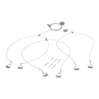 Pendelset 3 x staalkabel / 150 cm, t.b.v. Ecopanel 295x1195mm