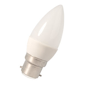 LED kaarslamp 240V 4,5W 360lm B22 B38, 2700K