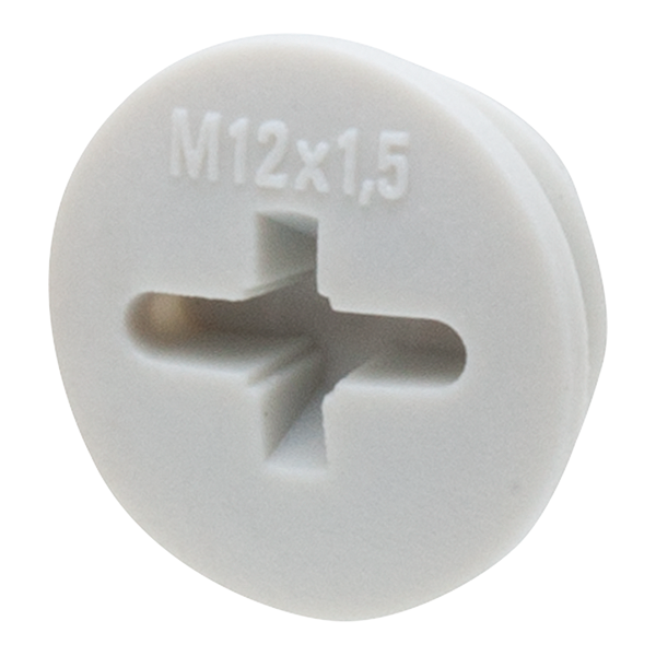 Wiska EVSG12 blindstop M12 grijs