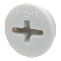 Wiska EVSG12 blindstop M12 grijs