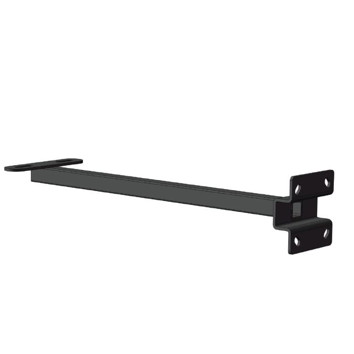 Uithouder 80cm tbv Floodlight, staal zwart gelakt