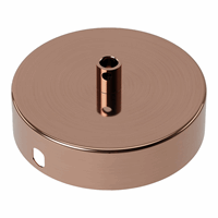 Calex metal ceiling rose 100mm 1 hole, shiny copper