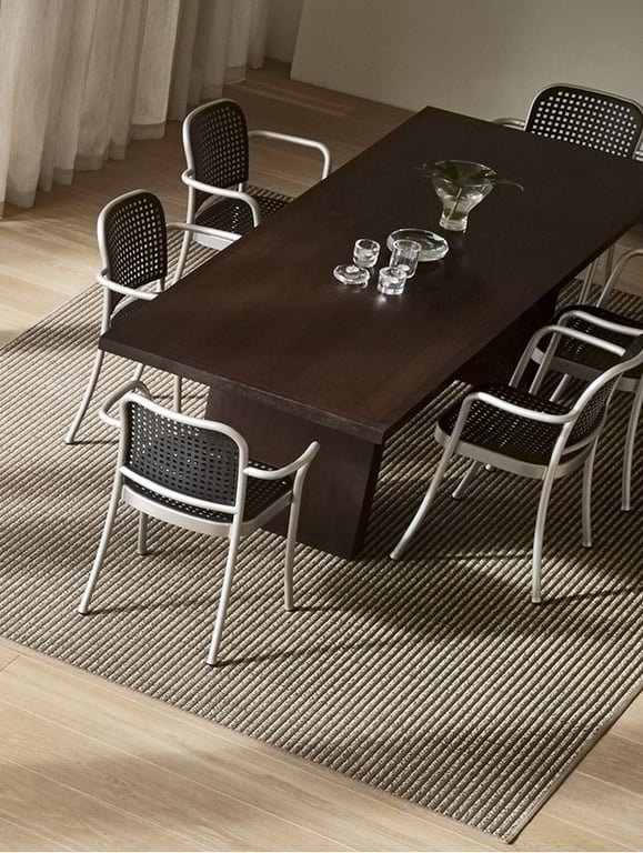 Vloerkleed Woodnotes Field Stone Black 131159