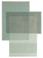 Vloerkleed Gan Rugs Canevas Geo Green