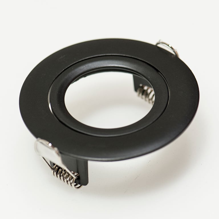 Downlight ring, rond 88(76)mm, zwart