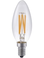 Masterlight - LED E14 Fila Candle C35x100 230V 320Lm 4W 925 AC Clear Dim SLF023840302