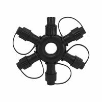 PS230 | 5-weg ring connector | zwart