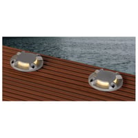 LED PLOT ROUND cover, 4 lichtbundels, zilvergrijs