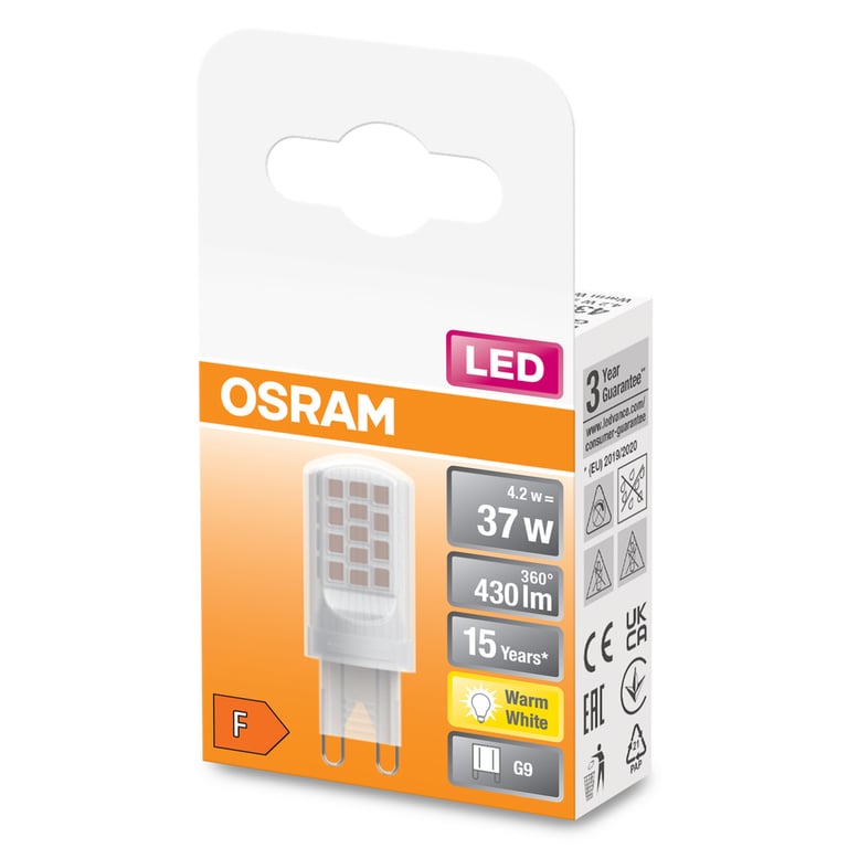 LED PIN G9 37 4.2 W/2700 K G9