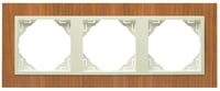 Efapel arbore/hout afdekr. 3v kersenhout/creme