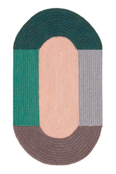 Gan Rugs The Crochet Collection Mono Pink