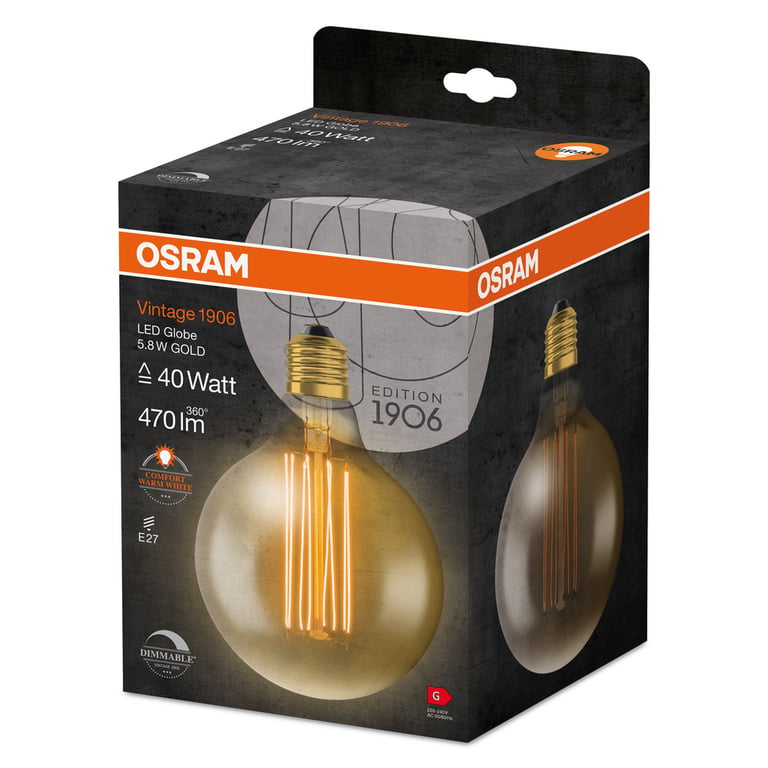 Vintage 1906 LED DIM 40 5.8 W/2200 K E27