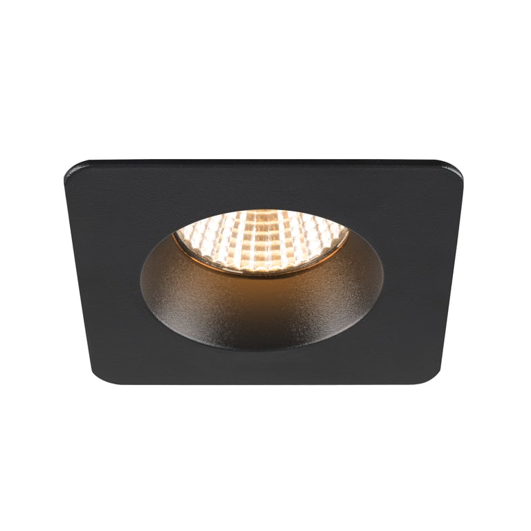 NEW TRIA® 68, plafondinbouwring, L: 8.2 B: 8.2 H: 3.4 cm, IP 65, zwart