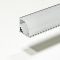 Aluminium profiel 2m, Opbouw, hoekprofiel rond 16mm