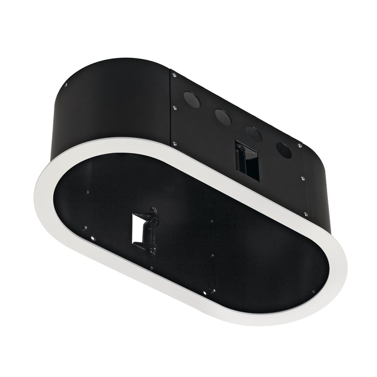 AIXLIGHT PRO 2 FLAT FRAME ROUND wit/zwart