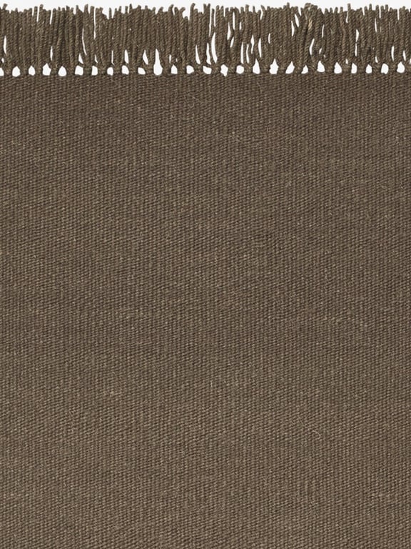 Kvadrat vloerkleed Kelim Coloured Fringes Bruin C1616