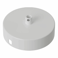 Calex metal ceiling rose 100mm 1 hole, matt white