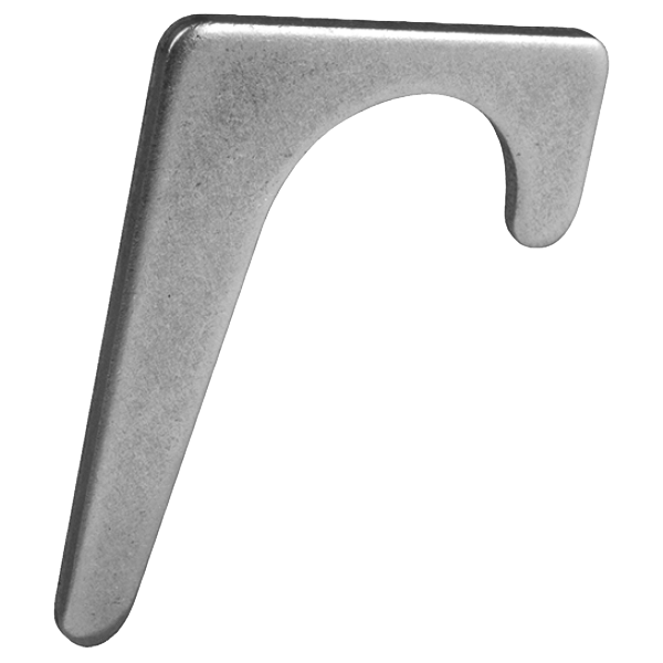 JMV enkele inslagbeugel 16/20 mm blank gladde variant