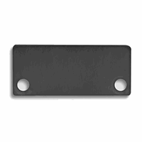 E43 Eindkap Zwart RAL9005 profiel PN4 / PN5 met C10, 2st