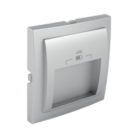 Efapel Cpl. Dubbele Usb Type A 20Gr. Uitgang Aluminium