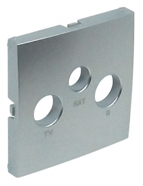 Efapel centraalplaat r-tv-sat aluminium