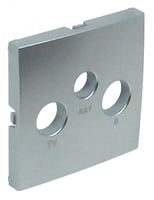 Efapel centraalplaat r-tv-sat aluminium