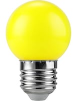 LED E27 Ball G45x72 230V 1W 320° AC Yellow Non-Dim