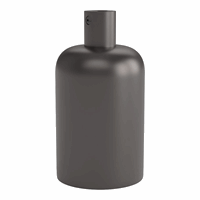 Calex lampholder E27 aluminium 40mm matt pearl black, alu cable clamp, max.250V-60W